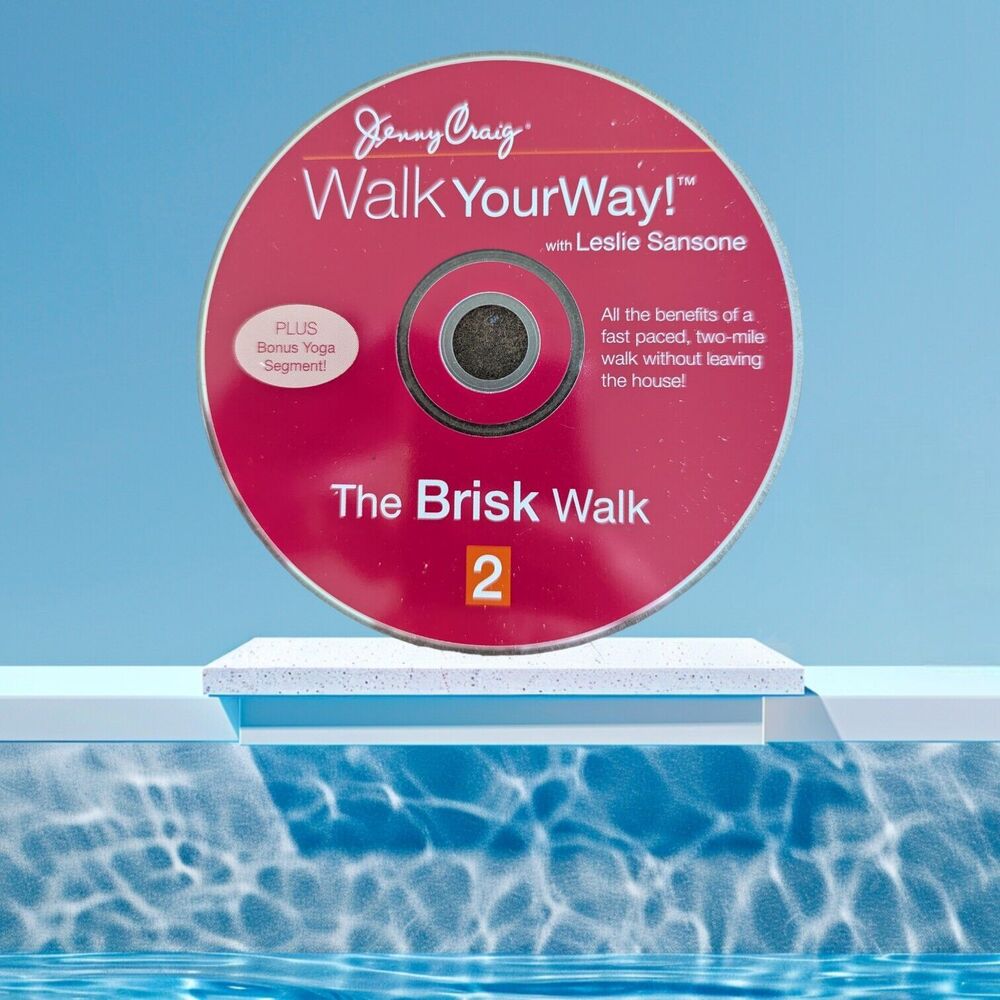 Walk Your Way! The Brisk Walk DVD 2003 Leslie Sansone Jenny Craig Main Disc Only